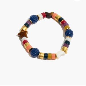 Madewell beaded moon bracelet